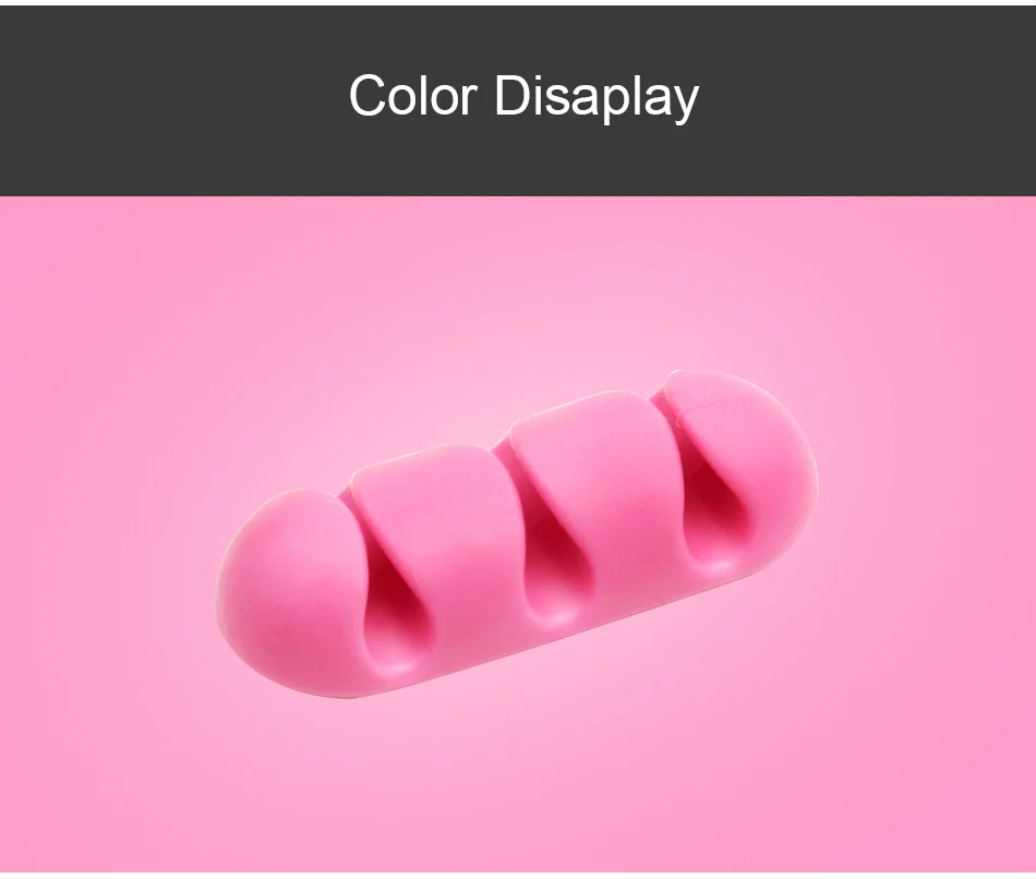 ACCEZZ 3 шт. силиконовый Кабельный органайзер устройство для сматывания проводов настольное управление держатель для наушников мышь лента шнур зажимы кабель для зарядки передачи данных