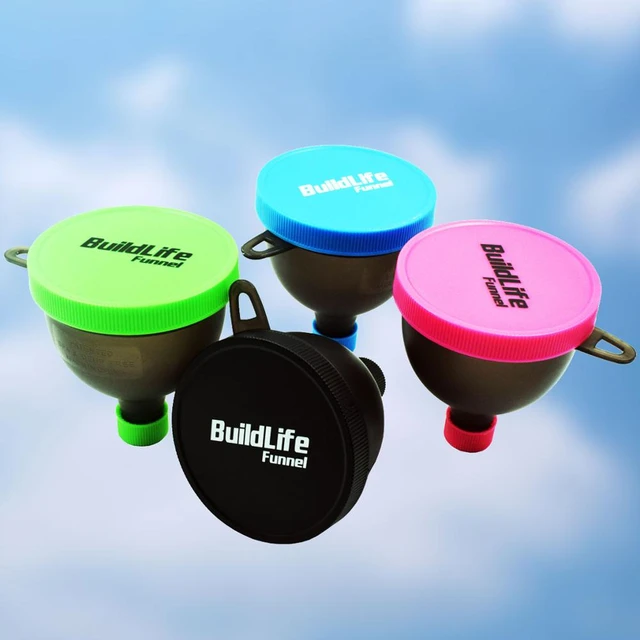 Protein Funnel Keychain 4-Pack; Water Bottle Funnels for