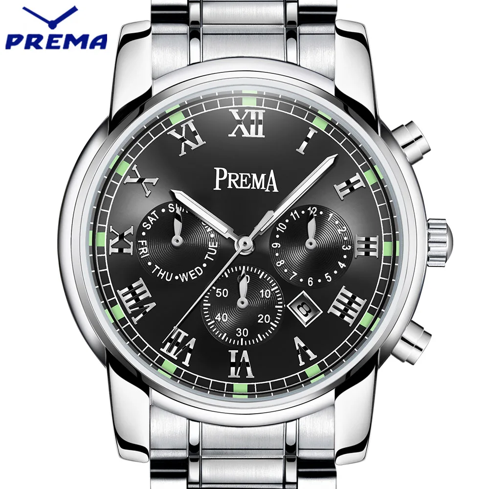 Original Business Men Watch Top Famous Brand Luxury Fashion Black Quartz Male Waterproof Clock Stainless Steel