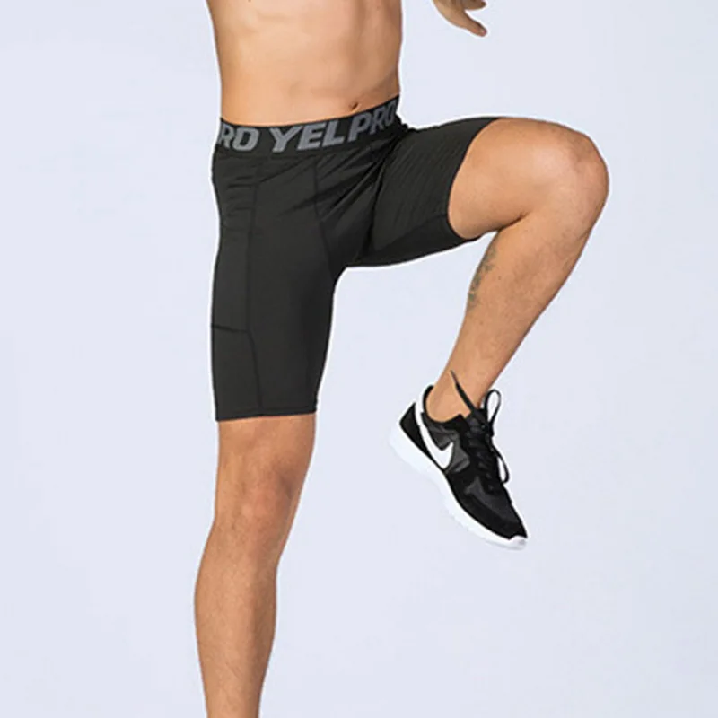 MJARTORIA мужские быстросохнущие спортивные шорты для пробежек, леггинсы с карманами для фитнеса, летние тренировочные обтягивающие шорты с принтом для бодибилдинга