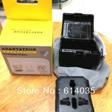 993 переходник для путешествий/штекер конвертер в черном* CE маркированный