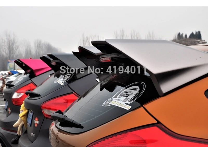 Монтфорд АБС пластик Материал Неокрашенный задний багажник крыло губы задний спойлер на крыше автомобиля Стайлинг для Ford Focus