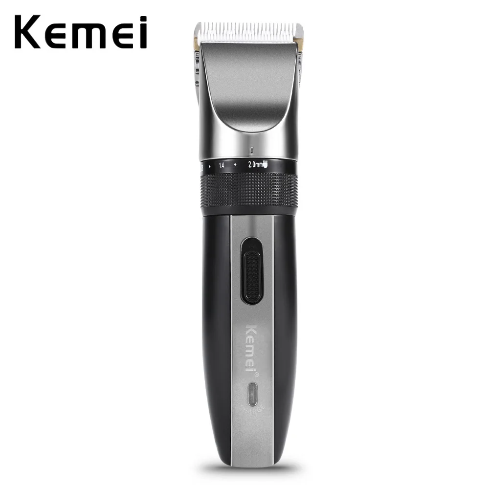 

Kemei Rechargeable Hair Clipper Professional Hair Trimmer Haircut Kit Low-noise Cutting Machine Mustache Shaving Clipper For Men
