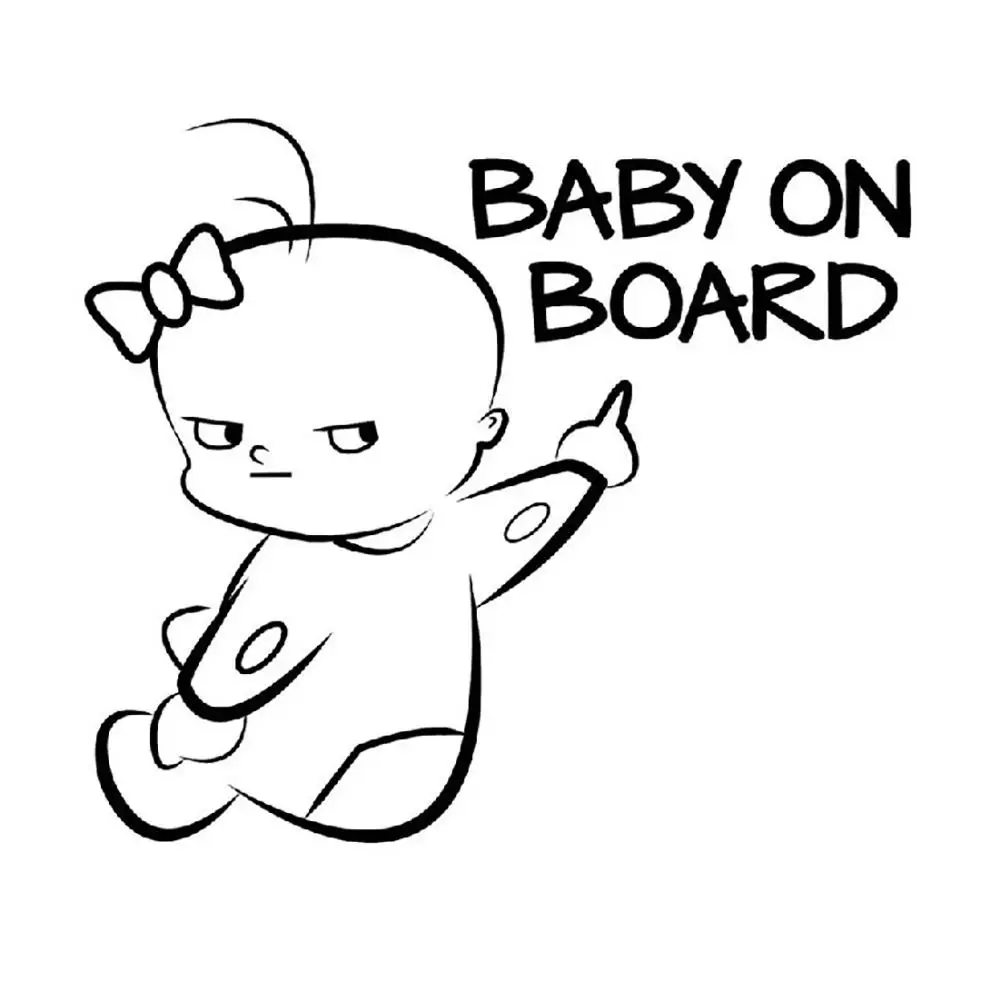 

Safety Warning Sign Baby on Board Car Sticker Decal Reflective Vehicle Decor