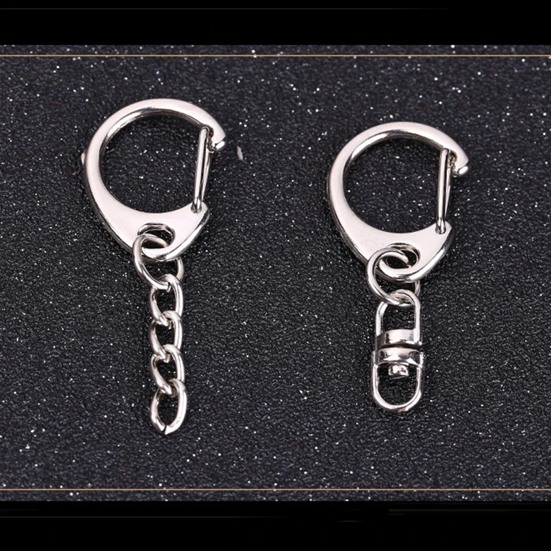 10 шт./лот металлический брелок для ключей DIY сумка для ключей шарнирная застежка-Омар зажимы держатель для ключей крючки DIY брелок DIY аксессуары для ключей