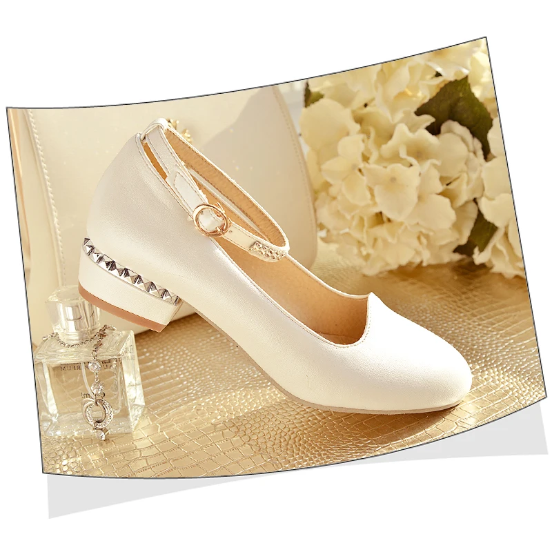 

New Arrival high quality elegant women low heel shoes soft ankle strap casual shoes woman summer women's pumps