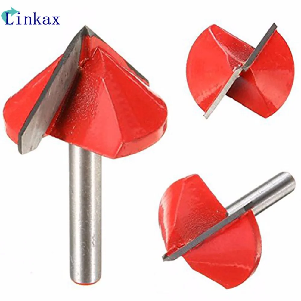 

90 Degree Tungsten Steel CNC Router Engraving Wood Working Tool V Groove Bit 6x32mm