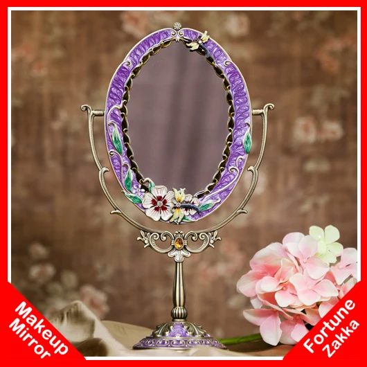 [ IDEA ]^_^New Vintage Cosmetic Mirror Desktop Antique Compact Mirrors