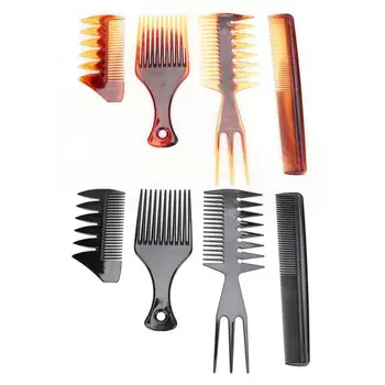 

Portable Men Oil Hair Hairdressing Comb Wide Large Tooth Long Handle Hairstyle Comb set