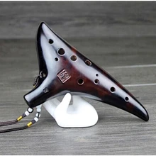 Zelda Ocarina Of Time 12 hole Alto C key smoldering professional Flute retro factory direct piccolo musical instruments