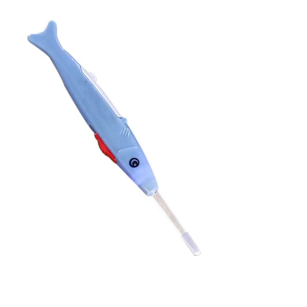 

Hot Sale 1PC Color Random Lighting Earpick Cartoon Fish Shaped LED Ear Wax Removal Spoon Cleaner Tool Kit