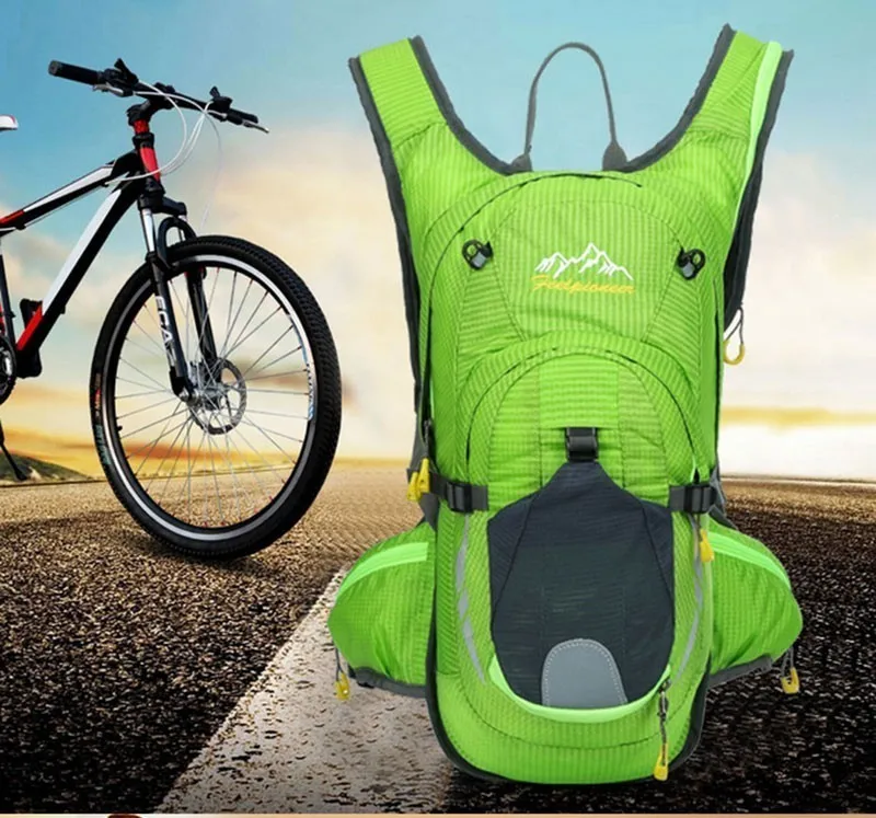 Excellent Waterproof MTB Bike Hydration Breathable 15L Backpack+2L Water Bags Large Capacity Bicycle Bags Cycling Knapsack Travel Packsack 11