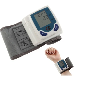 

by dhl or ems 100 pieces Digital LCD Wrist Cuff Arm Blood Pressure Monitor Heart Beat Meter Machine Hot!