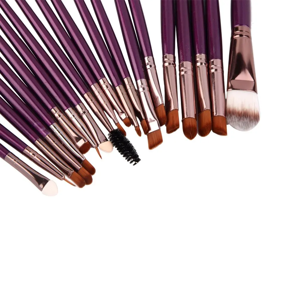 

Professional Makeup Cosmetic Blush Purple Brush with Coffee Hair