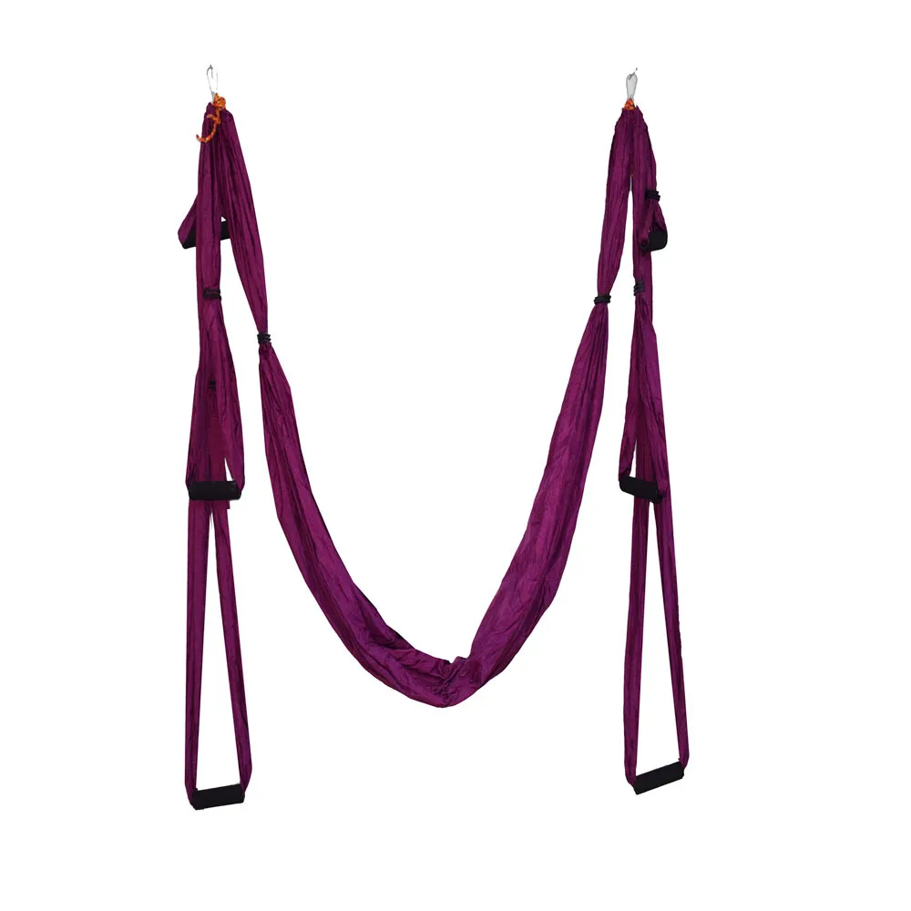 High Strength Anti gravity Yoga Fitness Training Hanging Belt Nylon Parachute Aerial Yoga Hammock Swing for