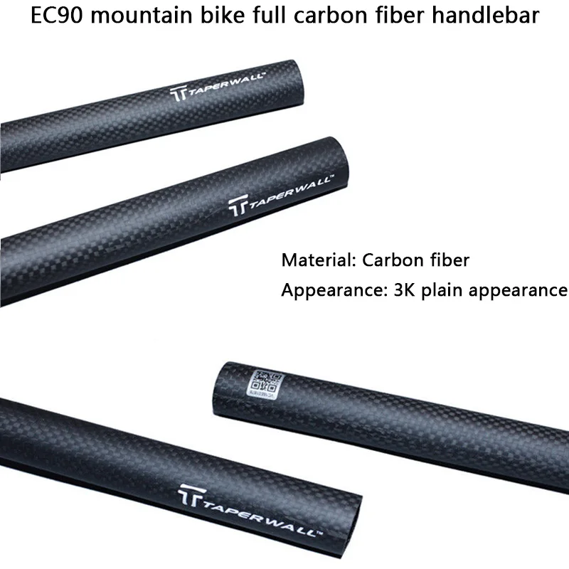 EC90 черный руль из углеродного волокна для 31,8 мм горный велосипед плоский подъем матовый велосипедный руль 660-760 мм велосипедный вынос руля 90 мм