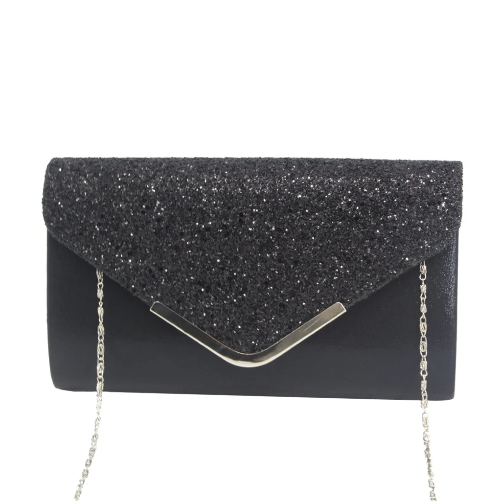 

Fashion Women Solid simple Cocktail Party Bag Chain Phone Evening Bag Bling Mini Bag Totes for Women wholesale HW