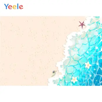 

Yeele Summer Wave starfish Beach Wallpaper Room Decor Photography Backdrop Personalized Photographic Background For Photo Studio