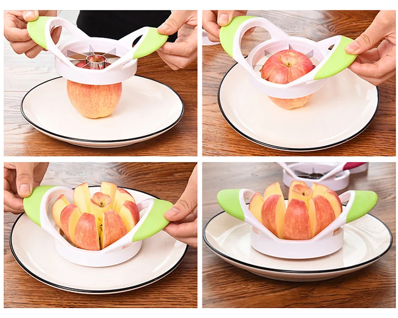 Fruit Vegetable Tools Apple Cutter Sharp Apple Slicer Corer Divider Stainless Steel Apple Pear Onion Cutter Knife Kitchen Gadgets (9)
