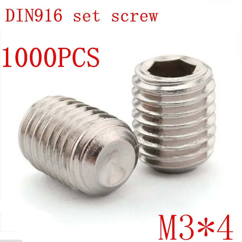 Socket Set Grub Screw Cup Point 18-8 Stainless Steel Screws #4-40 Qty 250 