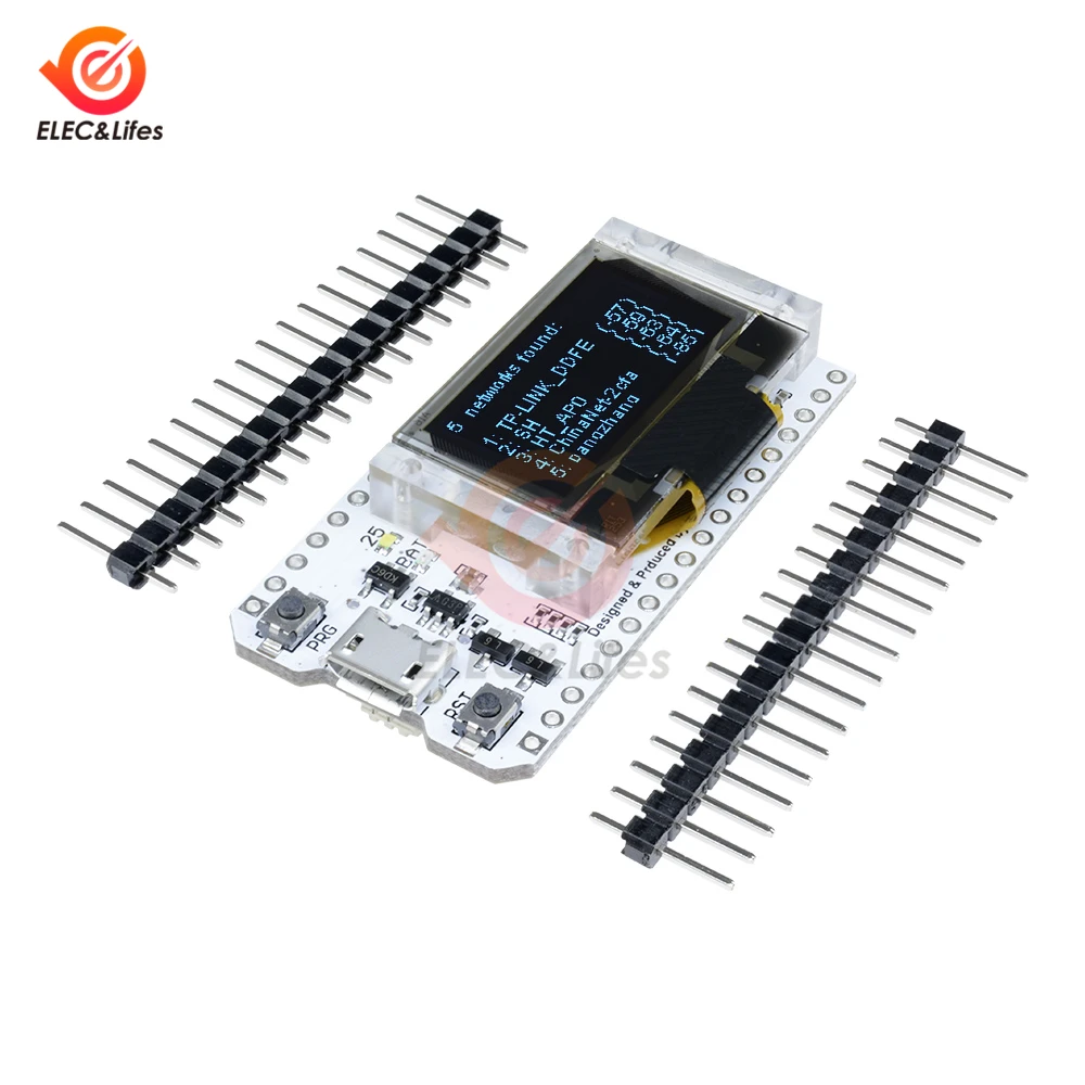 Micro USB ESP32 ESP-32 CP2102 Серийный беспроводной WiFi Bluetooth макетная плата 0,96 ''OLED дисплей WiFi модуль 32M Flash 3,3 V-7 V