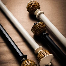 Пасторальный Толстый алюминиевый сплав Римский полюс немой штора стержень один и двойной занавес со штангой трек полюс Аксессуары