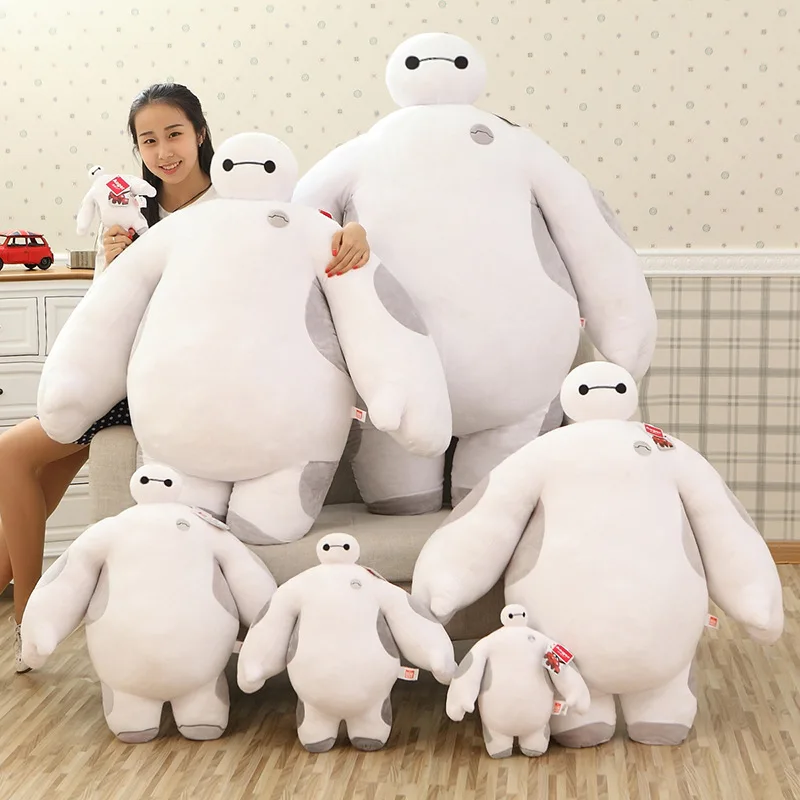 

[Temila] Large size 100cm 150cm 200cm Big Hero 6 super big Mascot Baymax stuffed Plush toy Full fill doll model kids baby gift