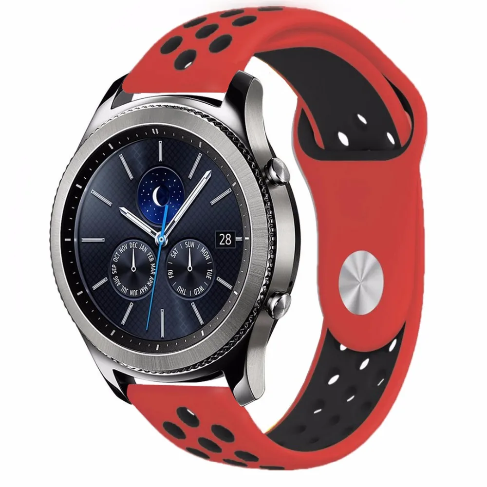 Gear S3 Frontier ремешок для спортивных часов для samsung Galaxy watch 46 мм 42 мм ремешок 22 мм 20 мм силиконовый ремешок amazfit bip браслет аксессуары