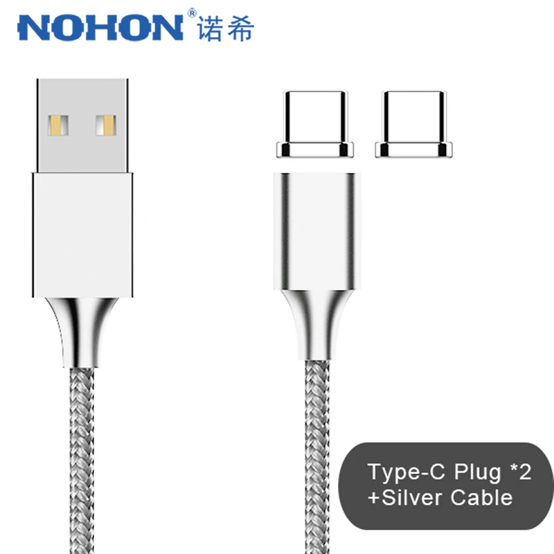 

NOHON Magnetic USB Type C Charging&Sync Data Cord For SamSung Gaxaly S8 Plus Note7 Charger Cable For Mi5 Huawei P9 Charge Cables