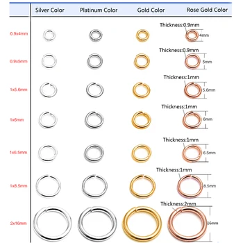 

Wholesale 50Pcs/Lot 925 Sterling Silver Open Circles 4*0.7MM Spring Jump Rings Jewelry Findings For Charms Pendants Connector