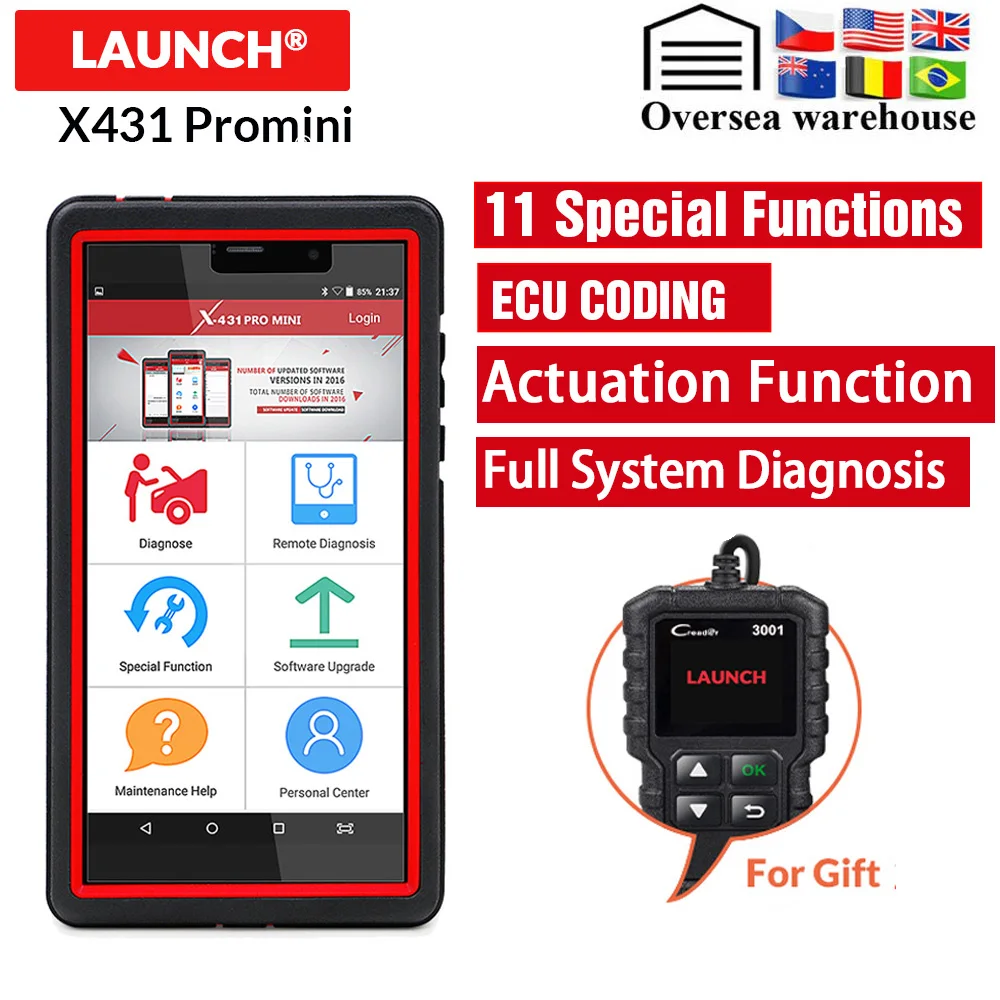 

Launch X431 Pro Mini Auto Diagnostic Tool Support WiFi/Bluetooth Full Systems Mini Launch X431 pros mini 2 years free update