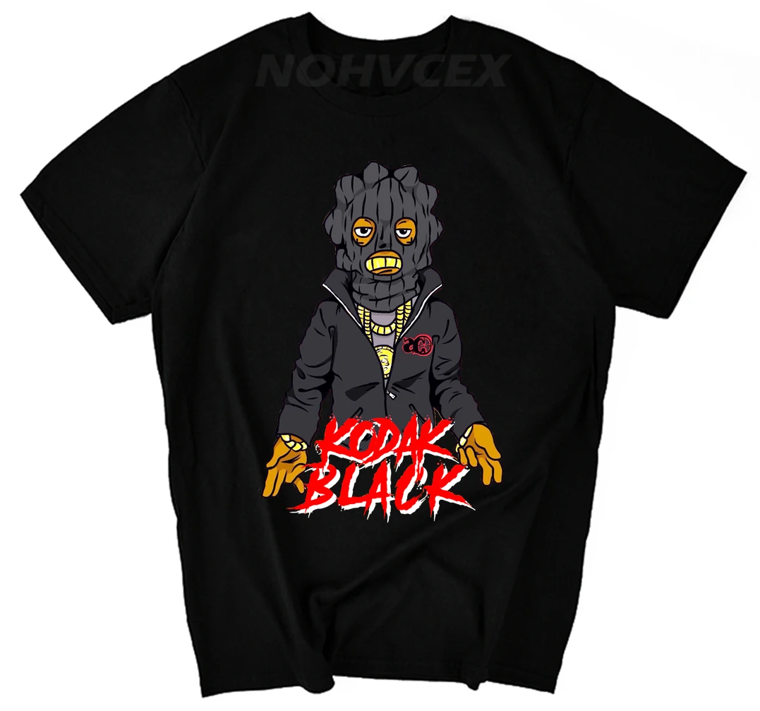 

Cotton T Shirt Short Sleeve Summer O-Neck Mens Free Kodak Black Music Project Tee Shirt