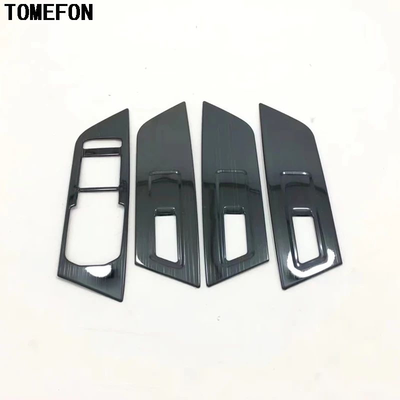 Кнопки TOMEFON из нержавеющей стали для Skoda Karoq 2017 2018 2019 LHD подъемные кнопки черного