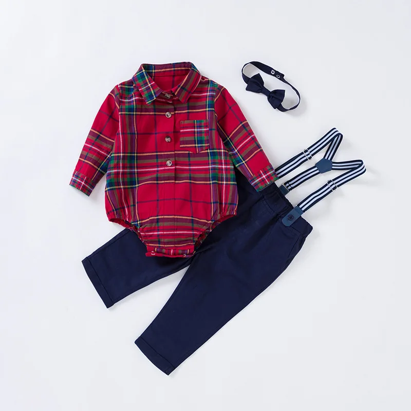 Vlinder/Одежда для маленьких мальчиков, комплект одежды для маленьких мальчиков, комплект одежды для новорожденных на день рождения, одежда для мальчиков, комбинезон, штаны на подтяжках, комплект из 3 предметов