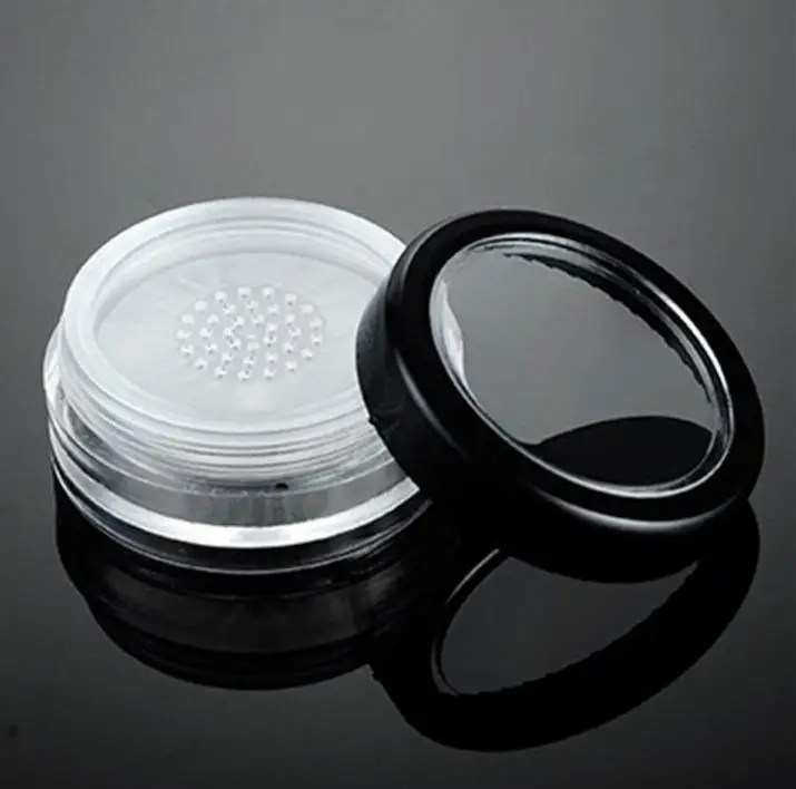 

500pcs 10g portable loose powder jar with rotating sifter with twist up sifter powder container tins for cosmetic makeup SN379