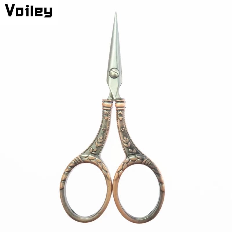 

Hot Scissor ZAKKA Cross Stitch Retro Vintage Antique Fine Sewing Tailor Scissor Handicraft DIY Household Fabric Cut Trim Shear,Q