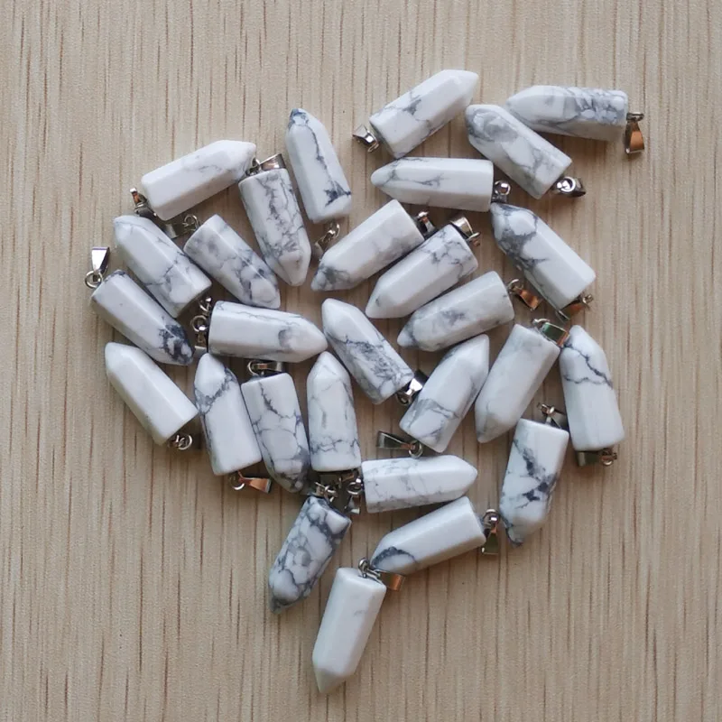 

Оптовая продажа, 50 шт./лот, модные подвески Хорошего Качества из Натурального Белого бирюзы, подвески для ожерелья, бесплатная доставка