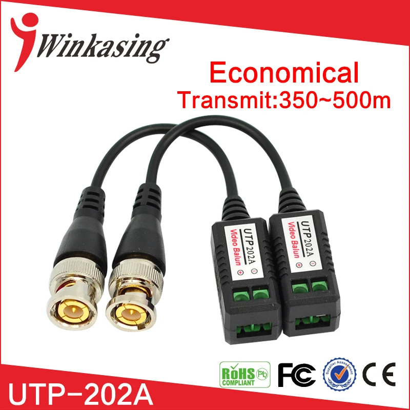 Quality Cheapest enhanced Video Balun Twisted BNC CCTV passive Transceivers UTP Cat5 20PCS | Безопасность и защита