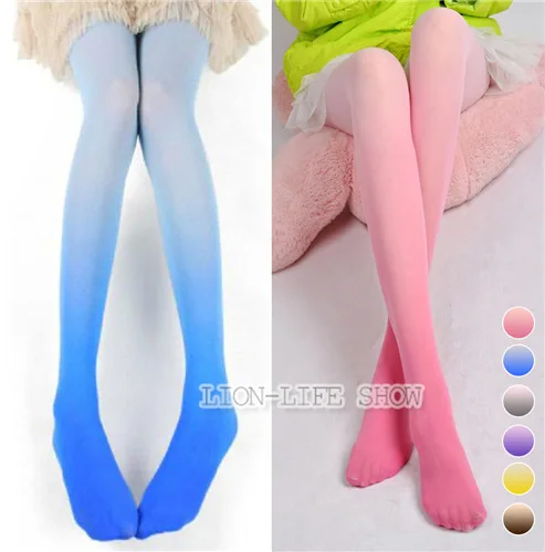 Fashion Sexy 30d Ombre Watercolor Velvet Gradient Tights Pantyhose Free ...