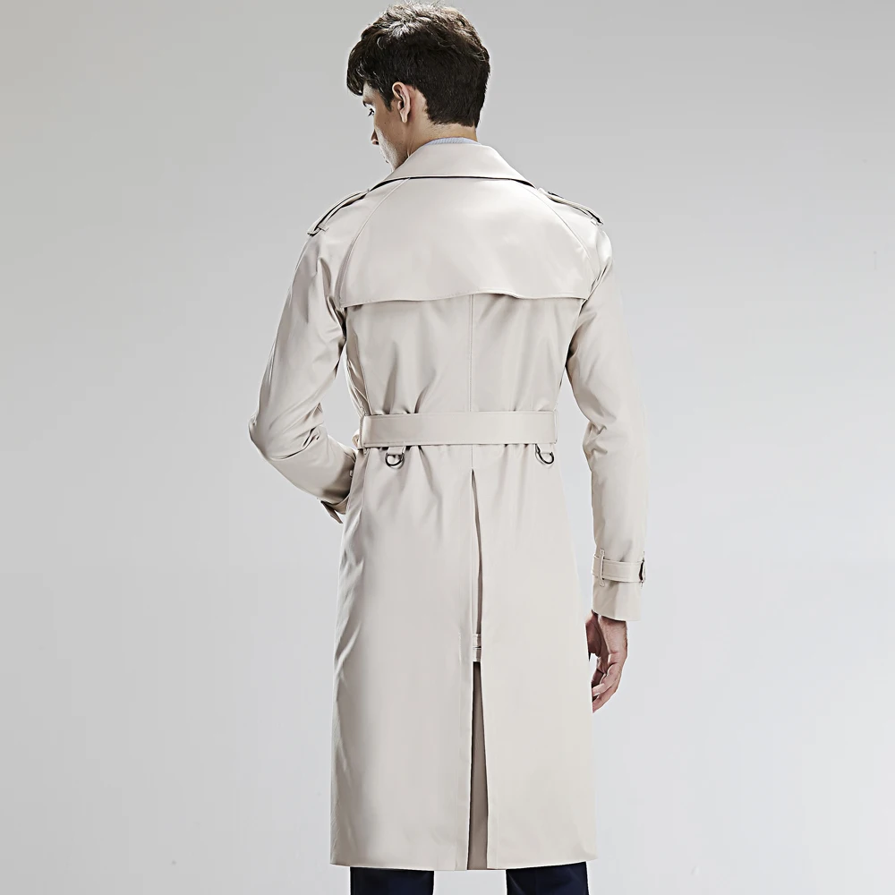 Online Ursmart New Arrival Double Ted Men S Windbreaker Name Stylish Mens Trench Coats Double Ted Without The Hood Coat