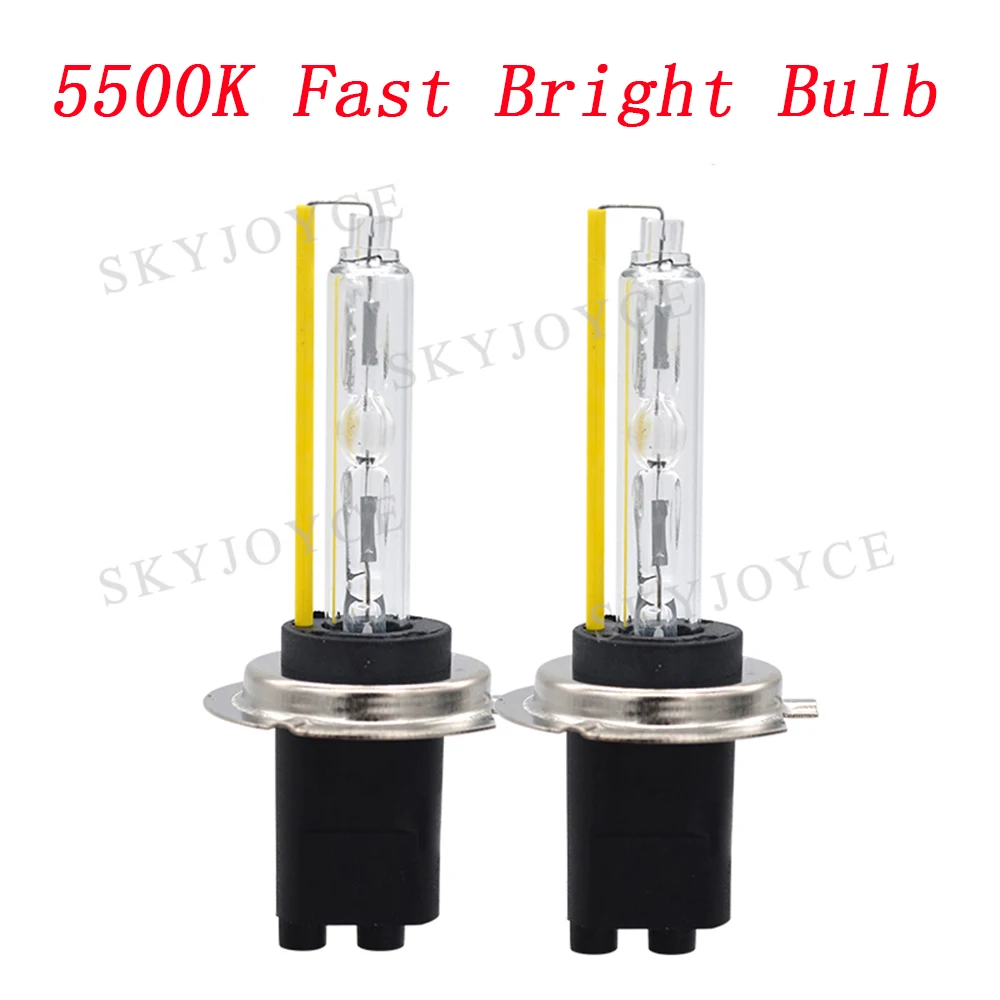 SKYJOYCE DC 55 Вт Автомобильная фара Xenon H7 H1 H3 H11 9005 9006 9012 D2H HID ксеноновый комплект 12 В 5500K