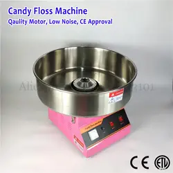 Электрический Cotton Candy Maker коммерческих конфеты Фея Вышивка Крестом Нить машины 52 см ковша 220 В 1030 Вт Нержавеющая сталь Сахара Совок ce