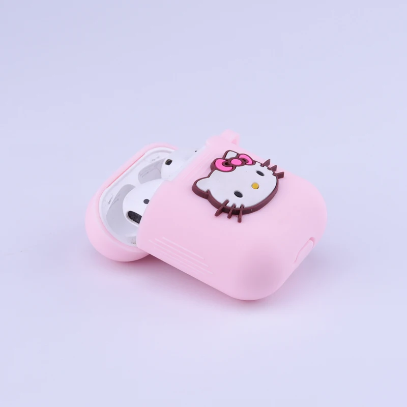 Силиконовый чехол Airpods для Apple Airpods 1/2/i9S/i10/i10s/i10 max/i11/i12/i13/i20/i30 Tws чехол для наушников hello kitty