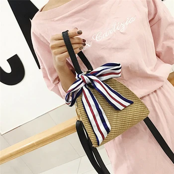 

Fashion Lady Crossbody Bag For Women Wicker Cute Mini Purses and Handbags Elegant Summer Beach Totes Straw Woven Shoulder Bag