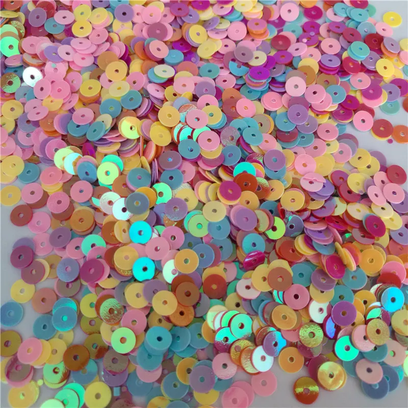 

3 4 5 6 mm Flat Round Loose Sequins for Sewing Clothes Garment Scrapbooking Crafts DIY Weeding Dress Bag Shoes Toys Accessories