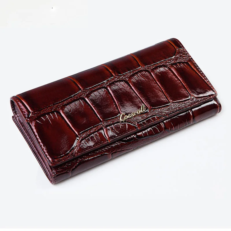 

Women Wallet 2019 Fashion Women Wallets Genuine Leather Women's Wallet Long Leather Wallet Female Purse Genuine Leather Women's