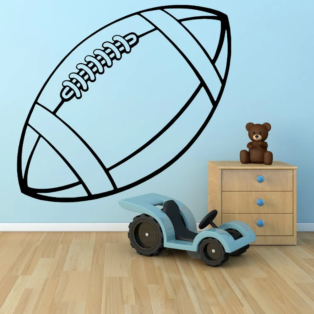 RUGBY BALL vinyl wall art sticker decal sports hall Stickers muraux