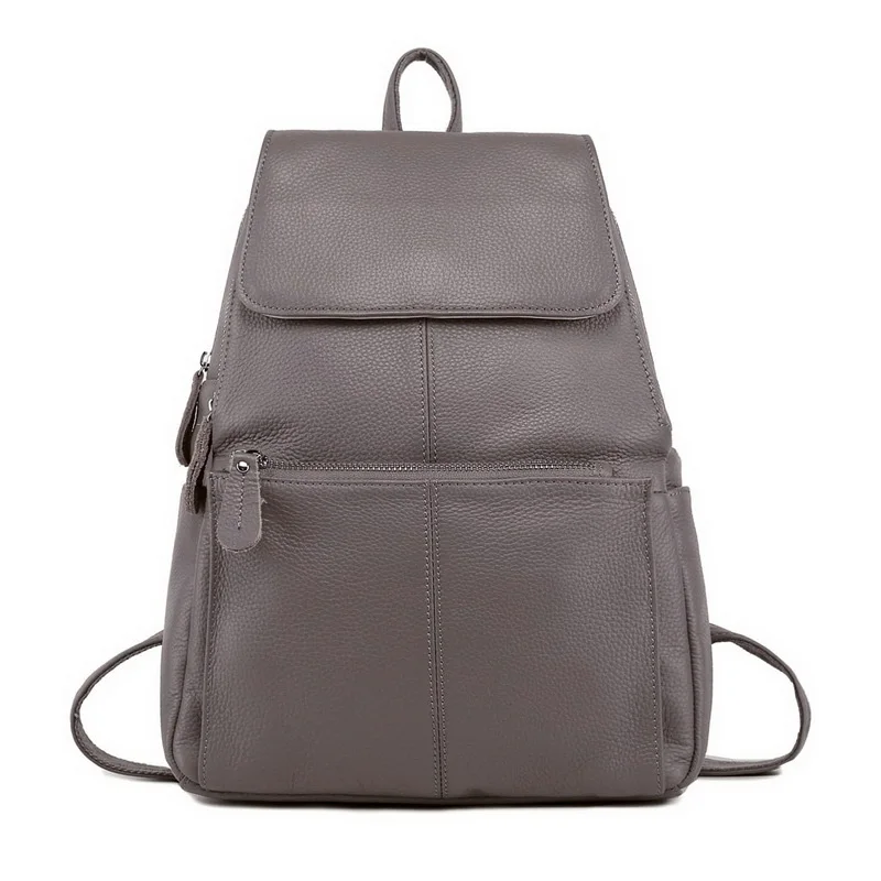 trendy sling bags 2022 HOT 100% Soft Genuine Cow Leather Cowhide Women's Female Top Layer Nature Cow Skin Girl School Book Shopping Bags Knapsack most stylish backpacks Stylish Backpacks