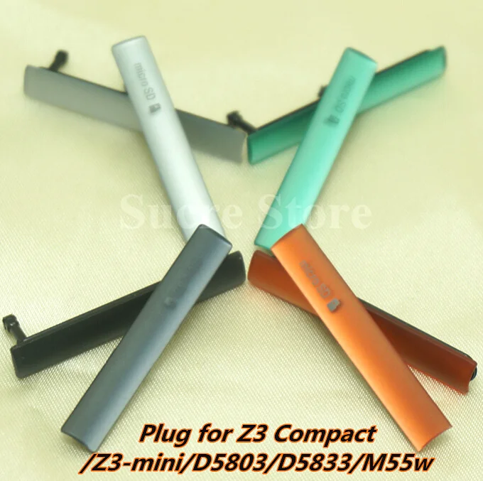 New Micro SD Port & SIM Card Port Slot + USB Charging Port Dust Plug