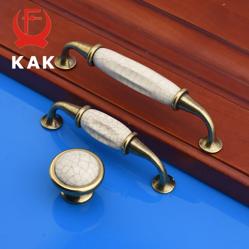 Kak Antique Crack Design Wardrobe Door Knobs Handles Marble